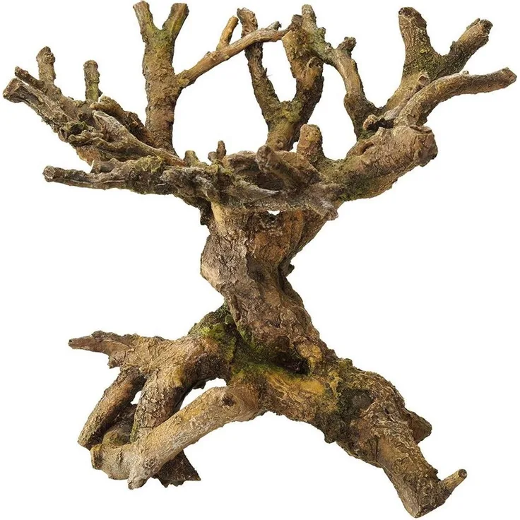 EBI Aqua Della Bonsai Dekoration, braun, naturgetreue Aquarium Deko aus ungiftigem Polyesterharz für Süß- und Meerwasseraquarien