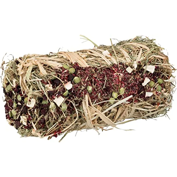 Trixie Pure Nature Heuballen - Aromatisiert mit Petersilie, Rote Beete & Pastinaken, 2er Pack, Mini 15 cm