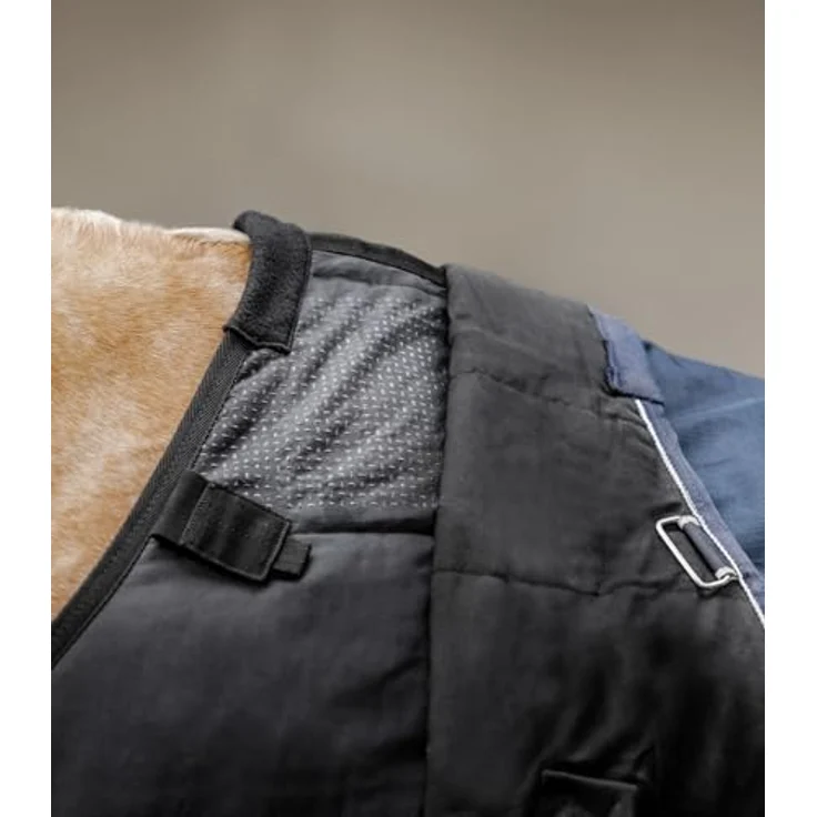Waldhausen Thermo Unterdecke, 200 g/m², atmungsaktive Pferdedecke mit Silikon-Druck, schwarz, 135 cm – Bild 4