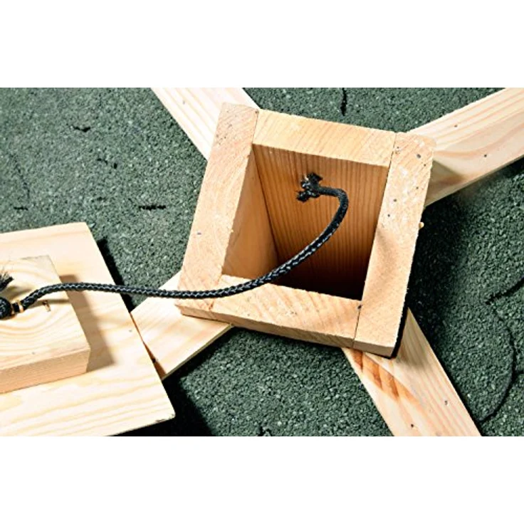 dobar 98540FSCe Klassisches Vogelhaus aus Holz, groß XL, 54 x 54 x 38 cm – Bild 4