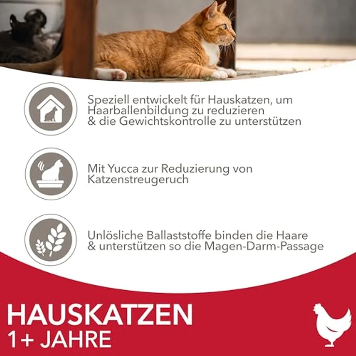 IAMS Indoor Katzenfutter trocken mit Huhn - 10 kg, fettreduziert, 89% tierische Proteine, weizenfrei, für gesunde Haut und glänzendes Fell – Bild 4