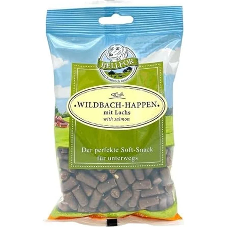 Bellfor Soft-Happen, getreidefreier Soft-Snack für Hunde, hohe Verdaulichkeit, Mix 4 (Huhn, Lachs, Lamm, Insekten), 200 g – Bild 2