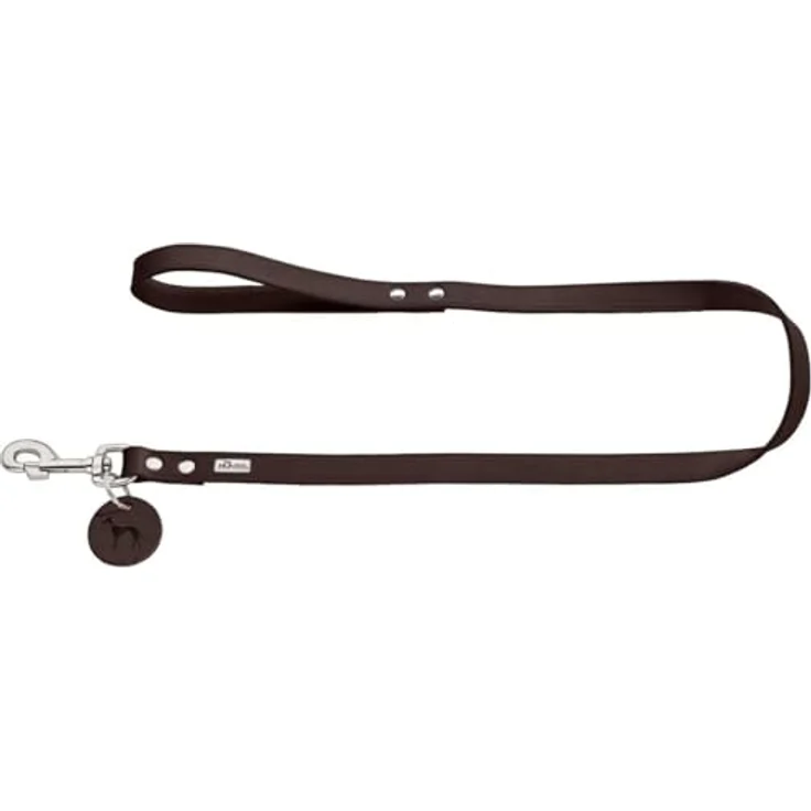 Hunter Hunde-Leine Soft-Leder dunkelbraun 13-110 – Bild 2