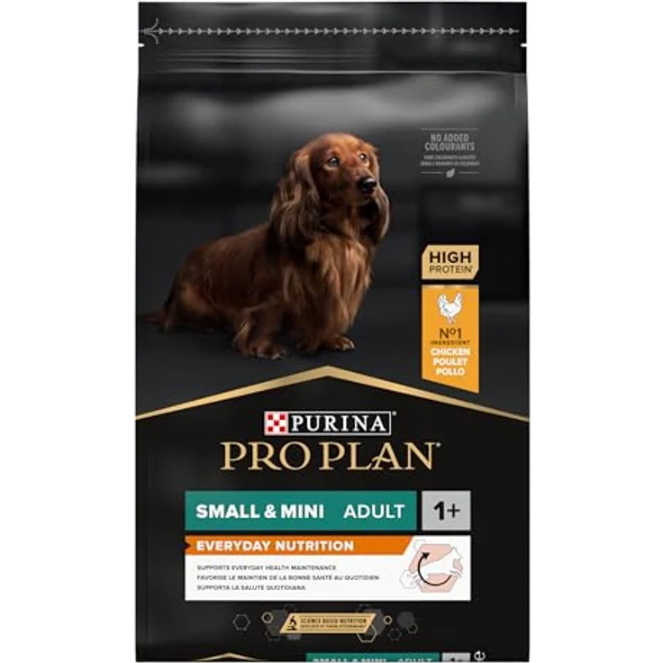 PURINA PRO PLAN Small & Mini Adult Everyday Nutrition, Trockenfutter für kleine Hunde, Sparpaket 2 x 7 kg, mit Huhn und Omega-3-Fettsäuren – Bild 2