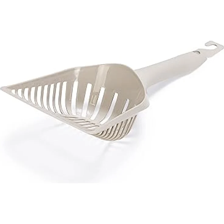 Karlie Eco Katzenstreuschaufel, 26,5X10X2 cm, grau, aus 98% recyceltem Kunststoff mit Haken zur Aufhängung – Bild 2