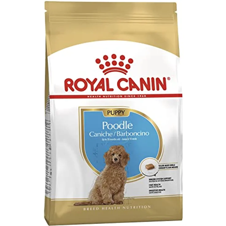 Royal Canin Poodle Puppy, Hundefutter für Pudel-Welpen bis 12 Monate, 3kg mit hochverdaulichen Proteinen und Antioxidanzien – Bild 1