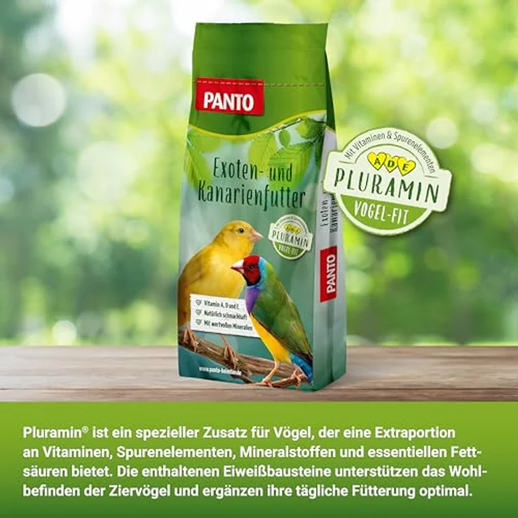 PANTO Kanarienfutter mit Pluramin, 25kg - artgerechte bunte Saatenmischung ohne Nüsse für Ziervögel – Bild 5