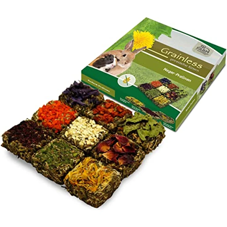 JR FARM Grainless Nager-Pralinen, getreidefreies Kleintierfutter mit natürlichen Vitaminen und Kräutern, 125 g – Bild 3