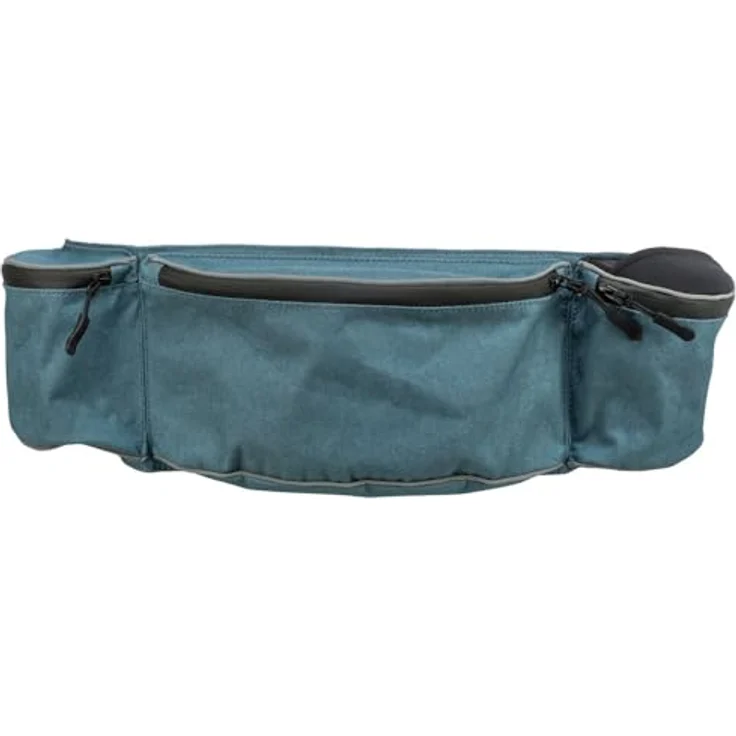 TRIXIE Leckerlibeutel Baggy Belt, Hüfttasche mit mehreren Fächern und wasserdichtem Reißverschluss, blau – Bild 1