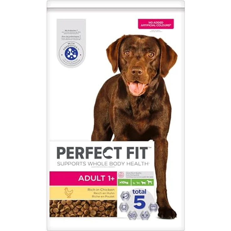 Perfect Fit Adult 1+ Trockenfutter für mittelgroße und große Hunde (>10 kg), 11,5kg, reich an Huhn, mit verbesserter Kotqualität – Bild 2