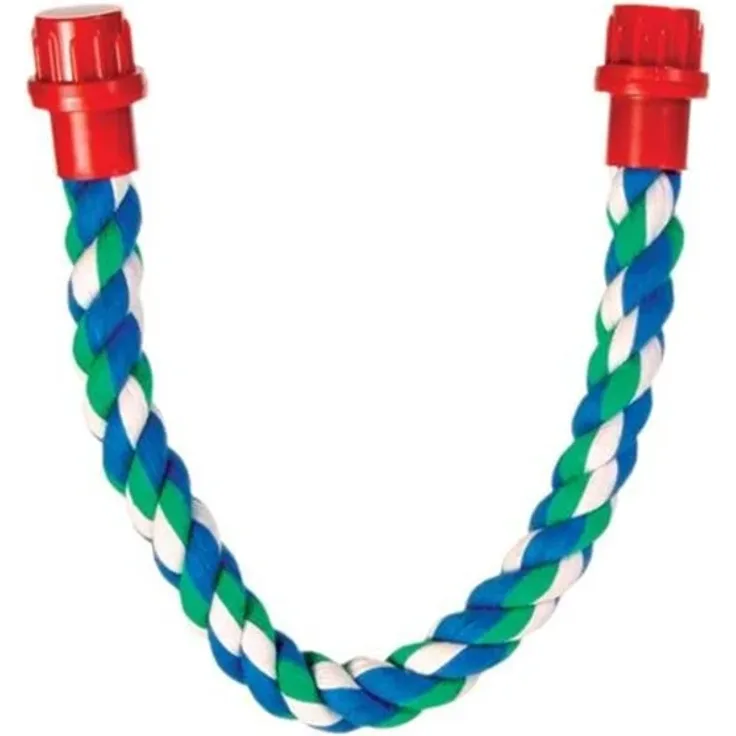 Trixie Rope Perch 37cm/ø16mm, flexibles Vogelspielzeug mit Schraubbefestigung und Baumwolle