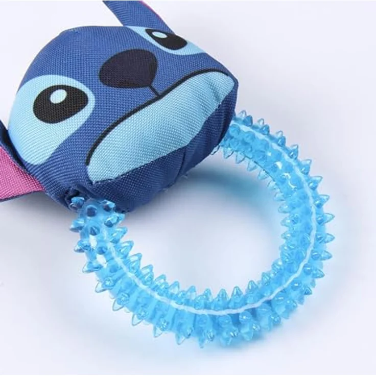 Cerdá Cerda Pets Dog Teether Stitch, Kauspielzeug für Hunde aus EVA, blau, mit Zahnpflege und Klang, 13 x 6 x 22 cm – Bild 3