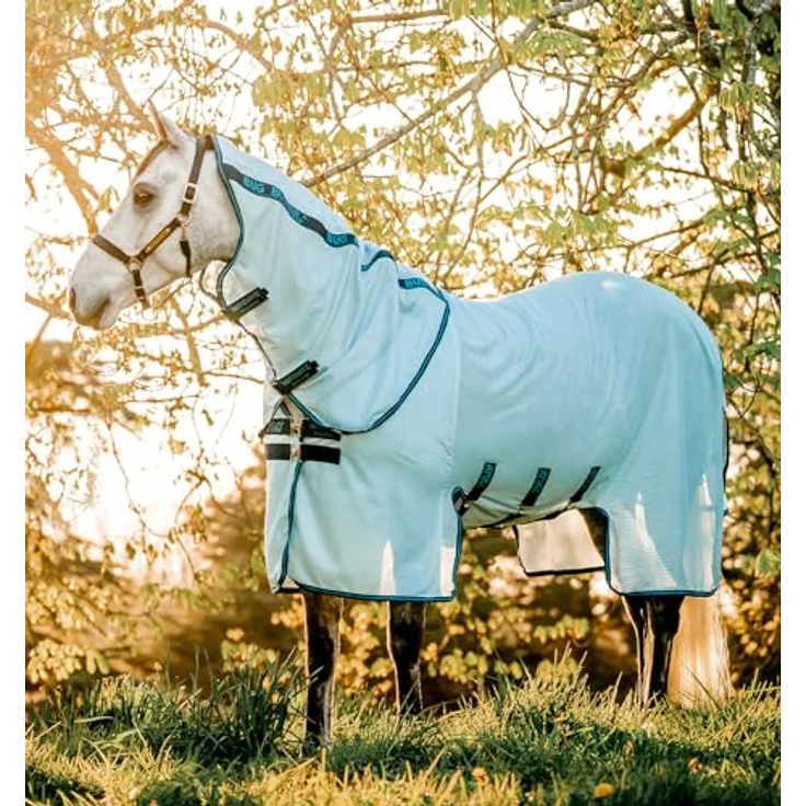 Horseware® Amigo® Insektenschutz-Fliegendecke ohne Füllung, mit abnehmbarer Kapuze, UV-Schutz und geradem Frontverschluss – Bild 2