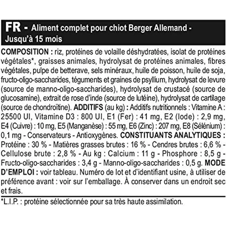 ROYAL CANIN German Shepherd Puppy, Hundefutter für Welpen bis 15 Monate, 12 kg, unterstützt das Immunsystem und fördert das Wachstum – Bild 8