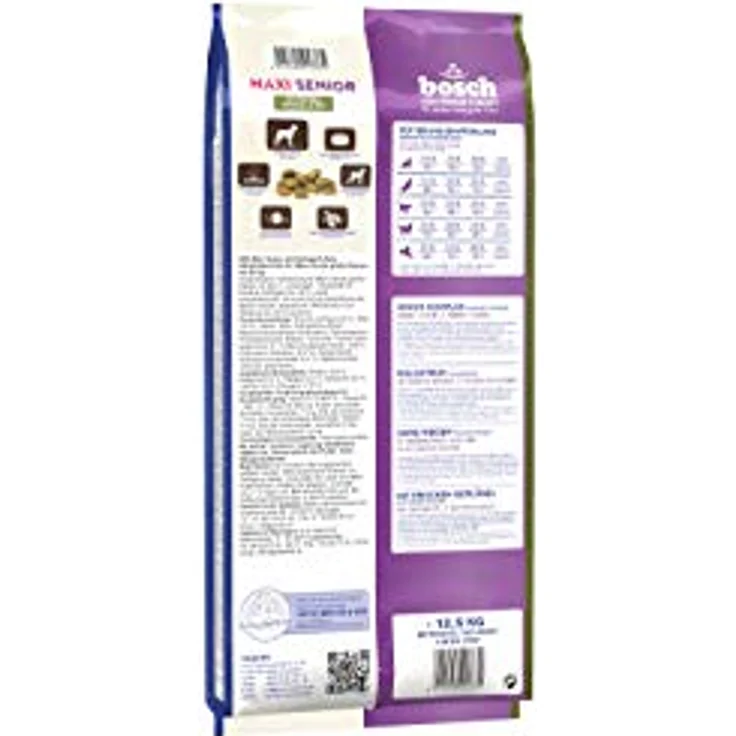 Bosch Maxi Senior, Hundefutter für ältere Hunde mit 25% frischem Geflügel und 18% Reis, 12,5 kg – Bild 2