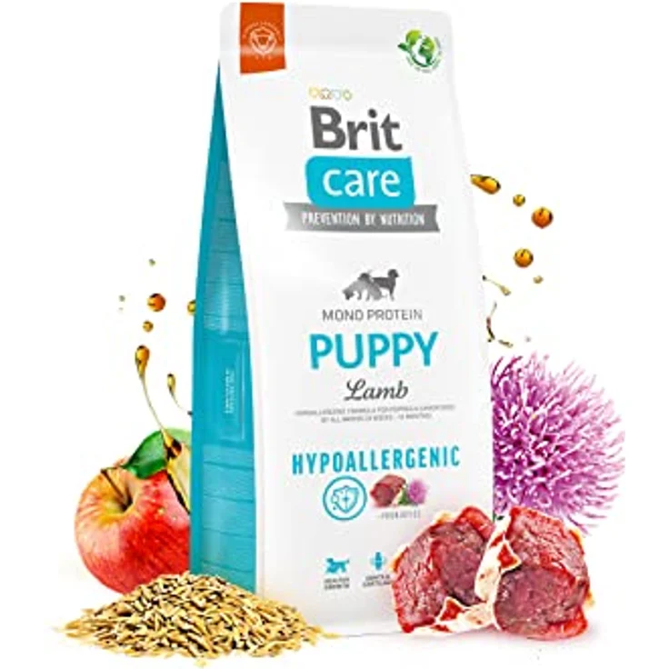 BRIT Care Dog Puppy, hypoallergenes Trockenfutter mit Lamm, 12 kg