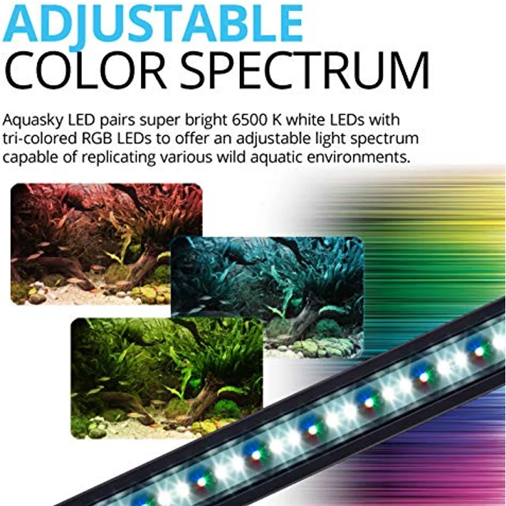Fluval AquaSky 2.0, LED-Aquariumbeleuchtung mit 12 W und Steuerung über Fluval SmartApp, 24-Stunden-Zyklus und Wettereffekte – Bild 4