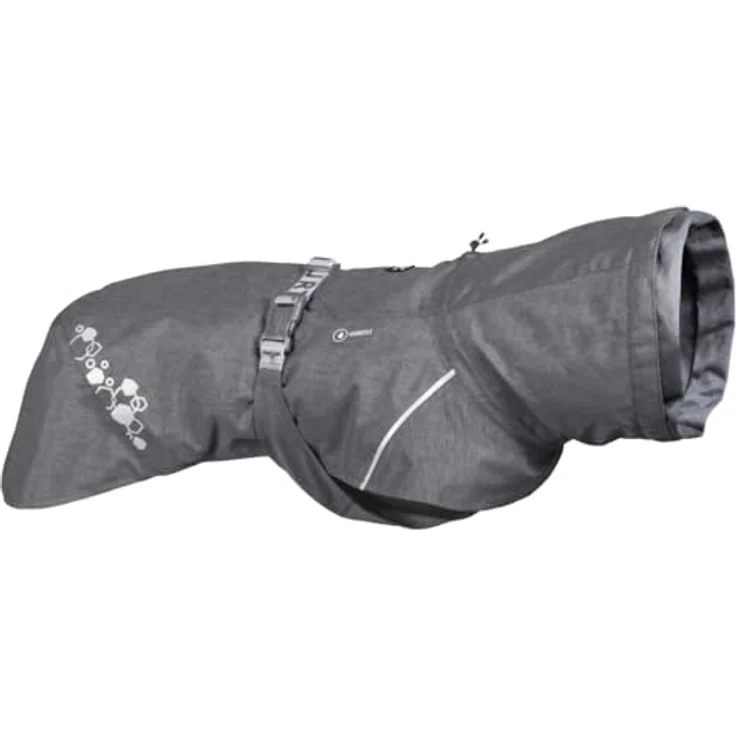 Hurtta Monsoon Coat II Hundemantel ECO, wasserdichter Regenmantel mit verstellbarem Gurtband, BlackBerry, 35 cm – Bild 1