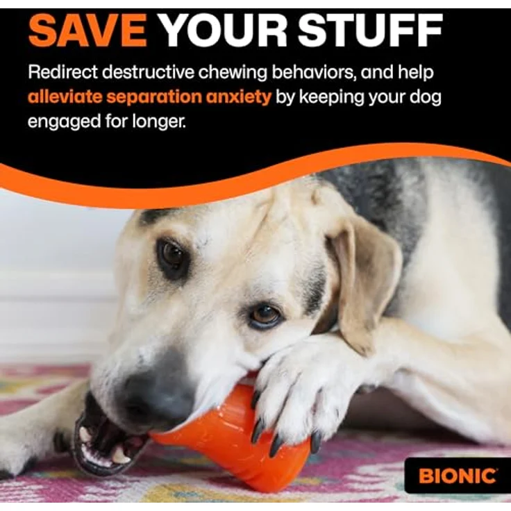 BIONIC Treat Shaker, Hundespielzeug aus robustem Gummi, medium – Bild 10