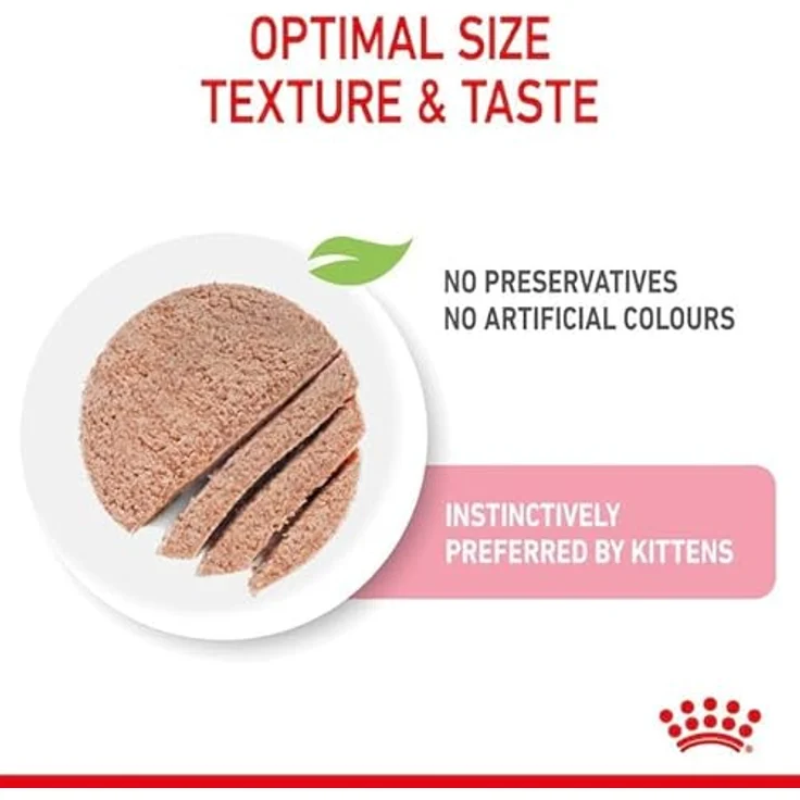 ROYAL CANIN Kitten Mousse in Soße, Nassfutter für Katzenwelpen, Doppelpack 2 x 12 x 85 g, speziell für die zweite Wachstumsphase bis 12 Monate, weiche Textur – Bild 5