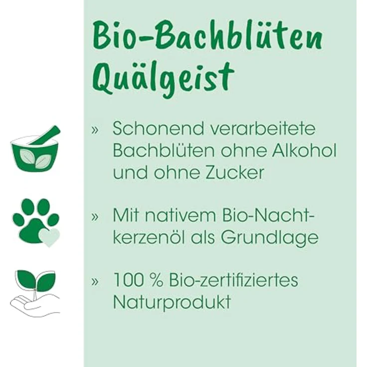 cdVet Bio-Bachblüten Quälgeist 20ml für Tiere | Natürliche Blütenessenzen ohne Alkohol, hohe Akzeptanz – Bild 2