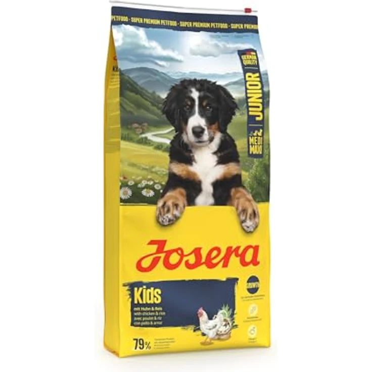Josera Medi/Maxi Junior Kids, Hunde-Trockenfutter für mittelgroße und große Rassen, 12,5 kg, ohne Weizen und Zucker – Bild 3