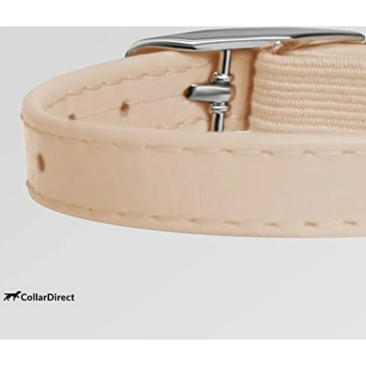 CollarDirect Leder-Katzenhalsband mit Abnehmbarer Glocke, Sicherheitsgummiband für Kätzchen und große Katzen, handgefertigt aus echtem Leder, leuchtende Farben – Bild 3