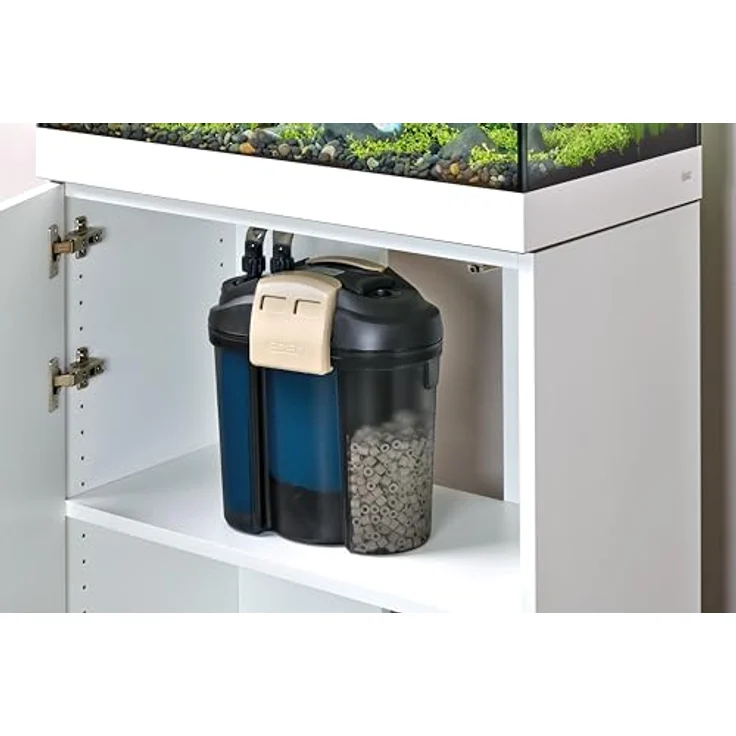 Eden 94072 FES 200 Außenfilter, geräuscharmes Doppelfiltersystem für Aquarien bis 200 Liter, energieeffizient und platzsparend – Bild 4
