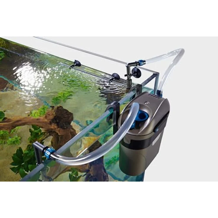 OASE 42663 FiltoSmart 60, Außenfilter für Süß- und Meerwasser, bis 60 L, mit Selbstentlüftungsfunktion, Komplettset und platzsparendem Design – Bild 4