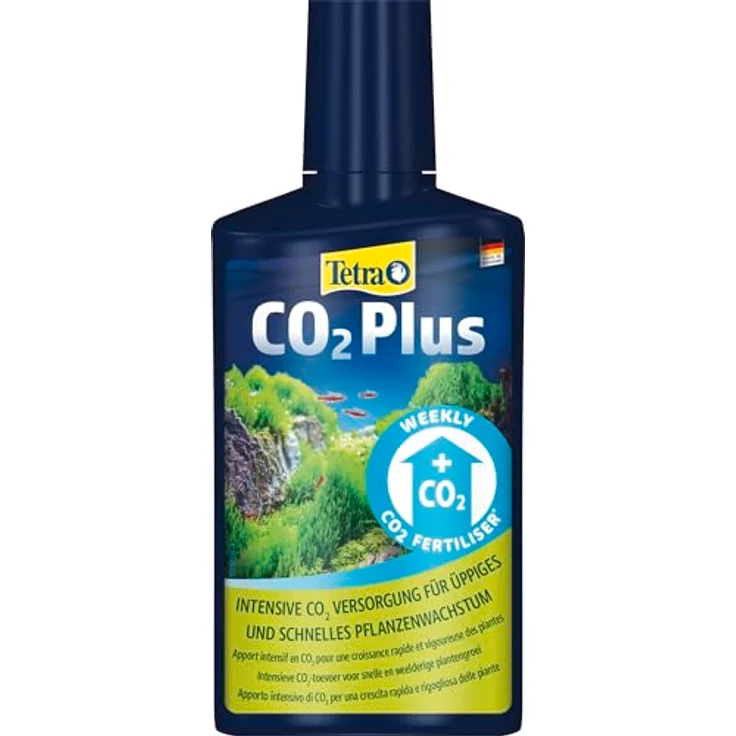 Tetra CO2 Plus flüssiger Kohlenstoff-Dünger für Aquarienpflanzen, 250 ml Flasche mit biologischer CO2-Freisetzung bis zu einer Woche – Bild 1