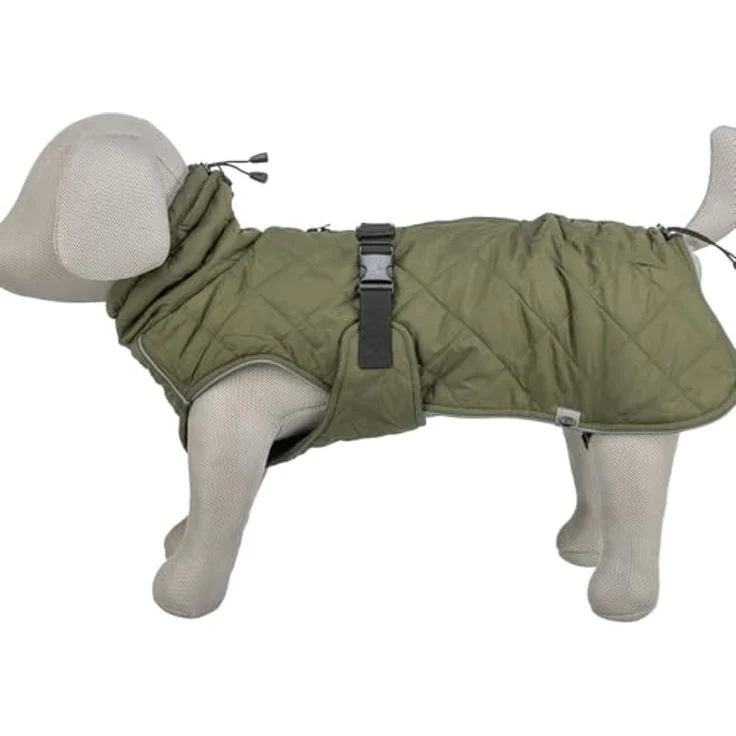TRIXIE Hundemantel Minot, wasserdichter Hundemantel aus Polyester mit Fleece-Innenfutter und reflektierenden Elementen – Bild 3