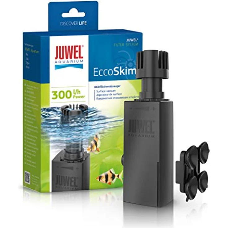 Juwel Aquarium EccoSkim, Innenfilter für Süßwasser mit einstellbarer Oberflächenabsaugleistung, 300 l/h, kompakte Bauweise – Bild 1