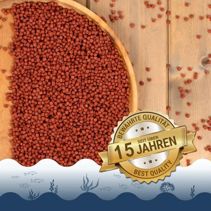 Lyra Pond® 2 x 10 L (7,4 kg) Pond Colour Astax Koi Pellets, proteinreiches Fischfutter mit Astaxanthin für kräftige Farben – Bild 3