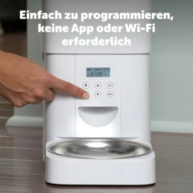 PetSafe FlexFeed Futterautomat, 2 L – Automatischer Futterspender mit Portionskontrolle und 8 Mahlzeiten pro Tag für Hunde und Katzen – Bild 4