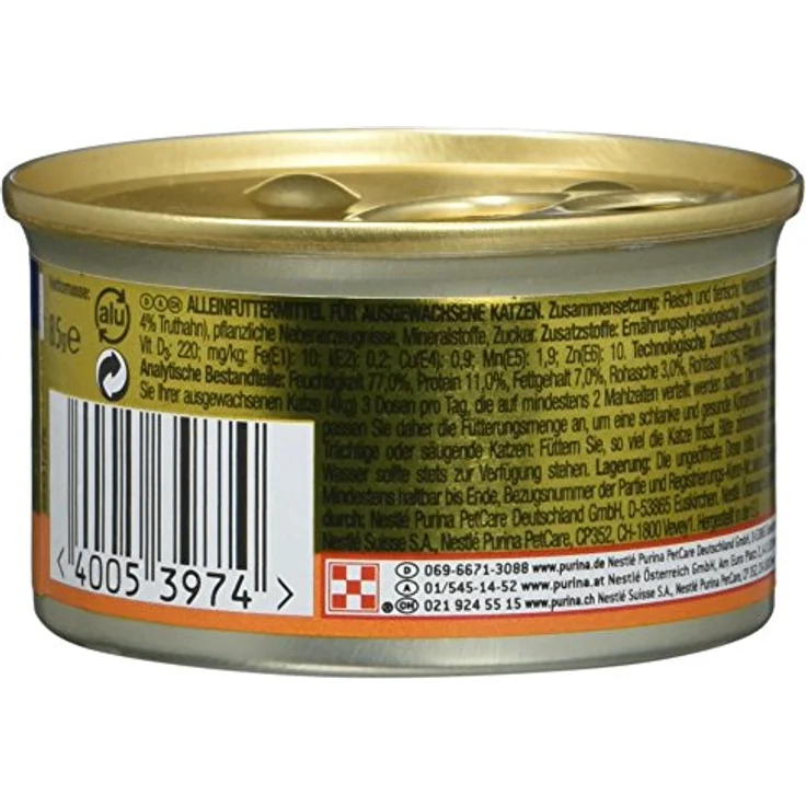 Gourmet Gold Katzenfutter mit Truthahn, 85g, feine Pastete ohne künstliche Zusätze – Bild 2