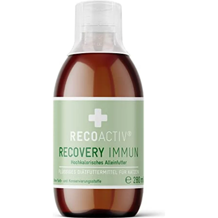 RECOACTIV Recovery Immun, hochkalorisches Diät-Alleinfuttermittel für Katzen, 280 ml zur Gewichtszunahme und ernährungsphysiologischen Wiederherstellung bei Mangelernährung und hohem Energiebedarf – Bild 5