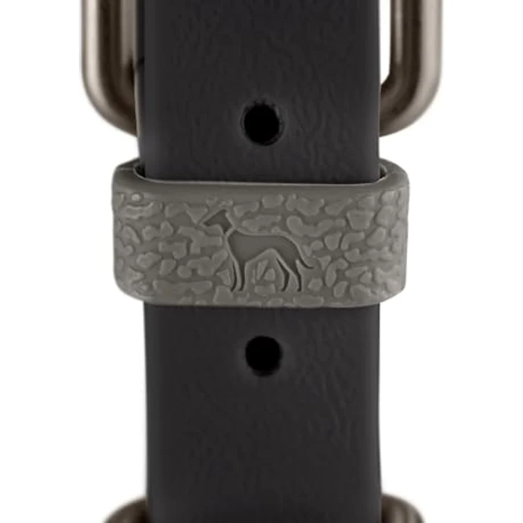 HUNTER Hundehalsband Havanna, schwarz, breites reißfestes Strukturgewebe mit Kunststoffummantelung, witterungsbeständig, komfortabel, Größe: 50 – Bild 5