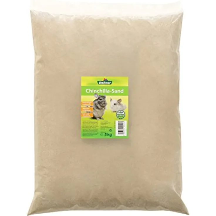 Dehner Chinchilla-Sand, tonhaltig, 5 kg, feinkörnig, staubarm, ideal zur Fellpflege und Beschäftigung für Nagetiere