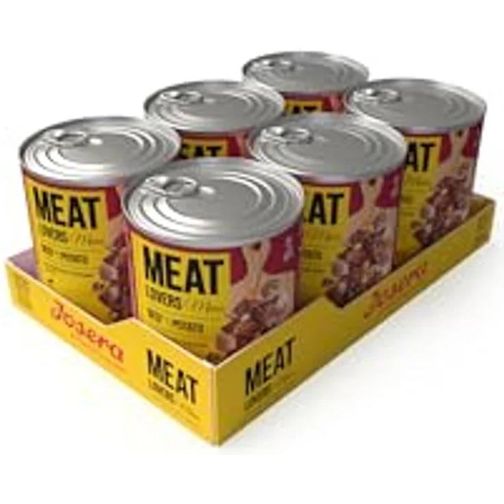 Josera Meat Lovers Menu Beef with Potato, Premium Nassfutter für Hunde, 6 x 800 g, weizenfrei, 65% Fleischanteil – Bild 1