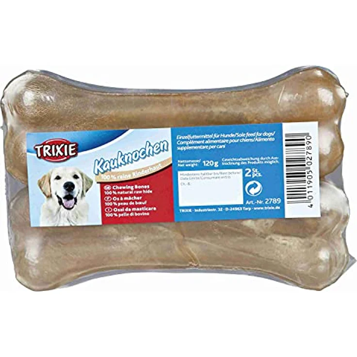 Trixie 2789 Kauknochen, gepresst, 13 cm, 2 × 60 g, hochwertiger Hundesnack – Bild 1