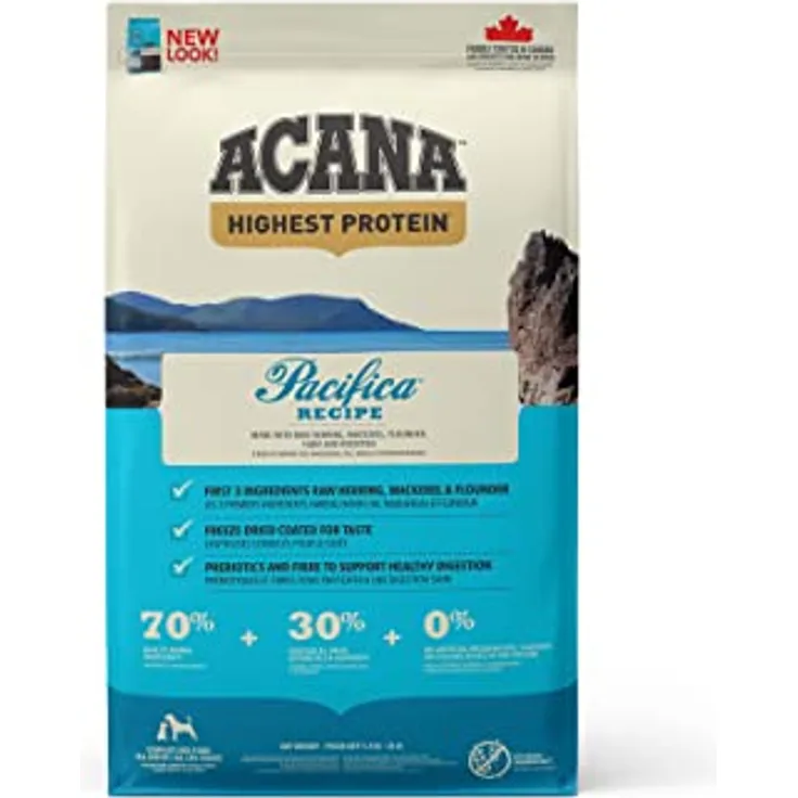 Acana Pacifica Dog Regionals, Hunde-Trockenfutter mit hochwertigen Zutaten, 11,4 kg