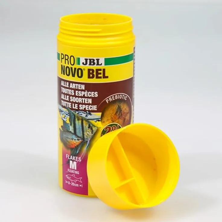 JBL PRONOVO BEL FLAKES, Hauptfutter für Aquarienfische von 8-20 cm, präbiotische Flocken mit natürlichen Rohstoffen, 250 ml – Bild 6