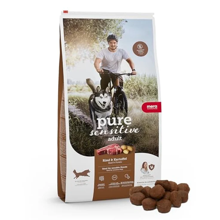 MERA Hundetrockenfutter, Rind und Kartoffel, getreidefrei für sensible Hunde, 12.5 kg (1er Pack) – Bild 1
