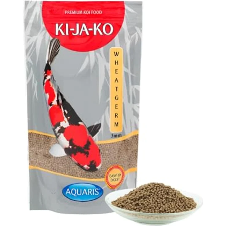 KI-JA-KO Wheatgerm Premiumfutter für Kois, 10 kg / 3 mm, reich an Weizenkeimen, ideal für Frühling und Herbst, mit Prä- und Probiotika, ohne Carotinoide – Bild 3