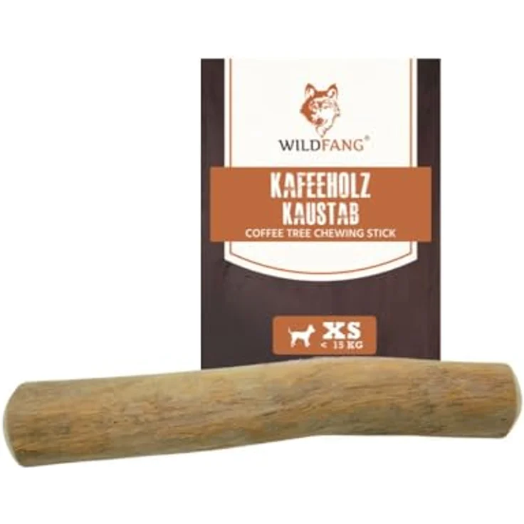 Wildfang® Kaffeeholz Kaustick für Hunde, unzerstörbares Kauspielzeug aus 100% natürlichem Kauholz, Größe XS (unter 10 kg) für aggressive Kauer & Welpen im Zahnwechsel – Bild 1