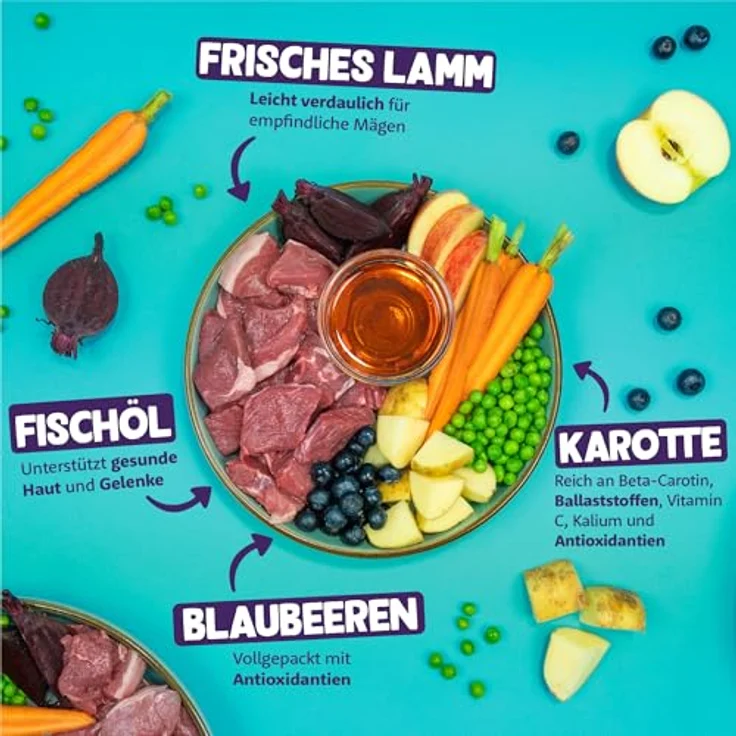 Edgard & Cooper Hundefutter, Trockenfutter für Hunde (Lamm, 2.5kg), Getreidefrei, natürliche Zutaten, hypoallergen und proteinreich – Bild 2