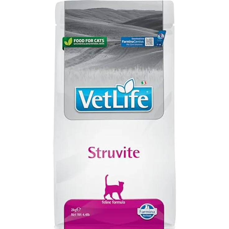 Farmina Vet Life Struvite Cat, Katzen-Trockenfutter ohne Gentechnik, 2 kg