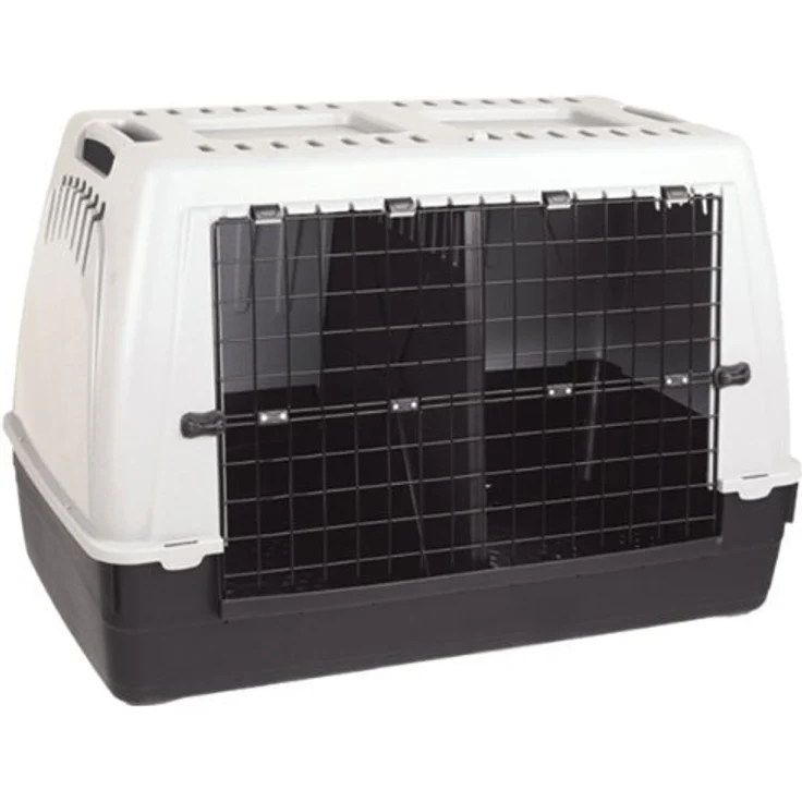 TRIXIE Tiertransportbox Trennwand, schwarz - 52 x 62 cm für Hunde – Bild 2