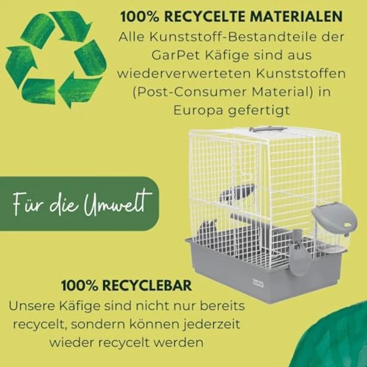GarPet Vogel Transportbox, kleiner Reisevogelkäfig für Wellensittiche, tragbar mit stabilem Metallgitter und Zubehör – Bild 5