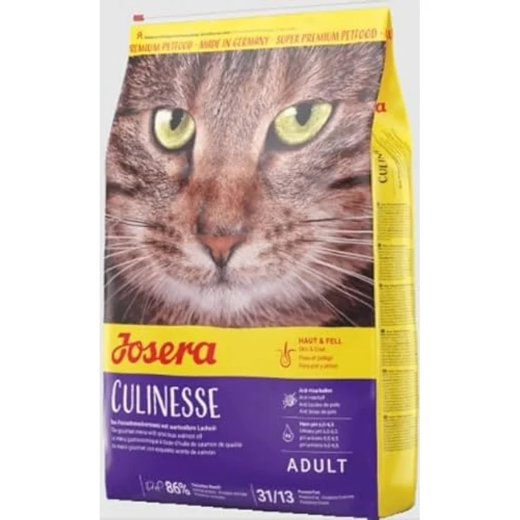 JOSERA Culinesse, Katzenfutter mit Lachsöl, Super Premium Trockenfutter für ausgewachsene Indoor und Outdoor Katzen, 3 x 400 g – Bild 2